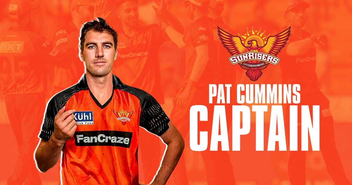 Pat Cumins has been Appointed Skipper of Sunriser Hyderabad in IPL